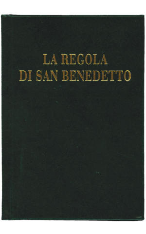 z08. La Regola di San Benedetto (cartonata 11x16). Testo latino a fronte. A cura di Annamaria Quartiroli, pp. 301