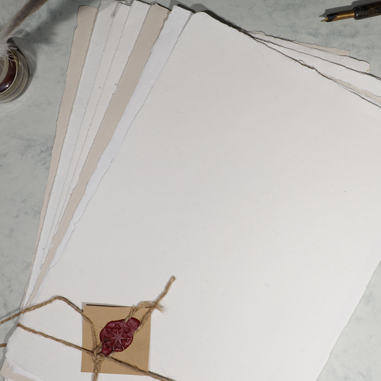 Blocchi di carta fatta a mano (7 fogli formato A4) – Abbazia di