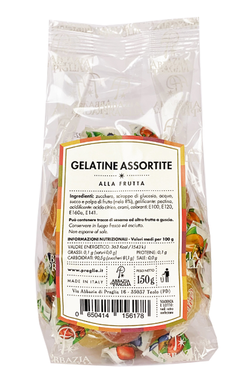 Gelatine assortite alla frutta (150 g)