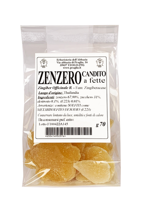 Zenzero Candito a fette (70 g)
