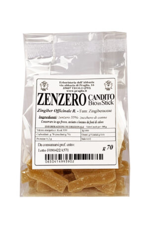 Zenzero Candito Bio in stick (70 g)